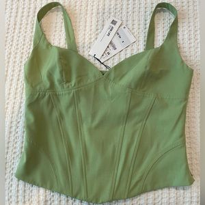 Pistachio Zara Corset Top